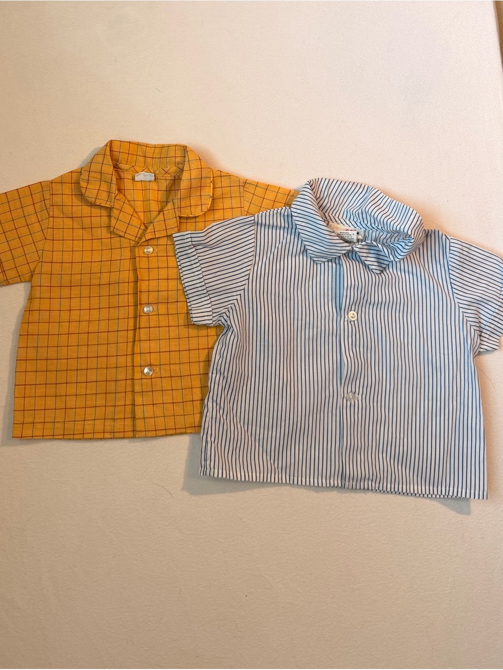 Vintage Lightweight Short Sleeve Baby Tops